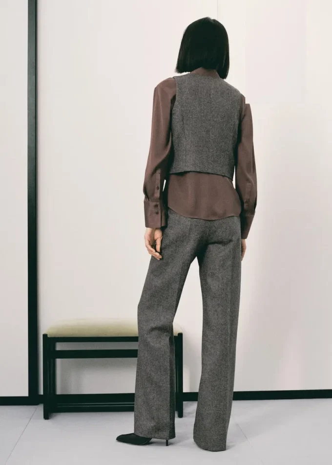 Kamizelka z wełny w cętki Kamizelka z wełny w cętki