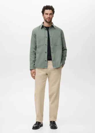 Kieszenie w stylu dżinsowej koszuli