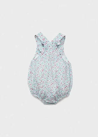 Kombinezon w kwiatowy wzór