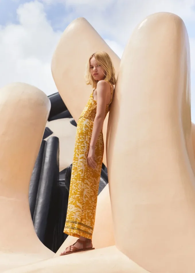 Kombinezon w tropikalny wzór Kombinezon w tropikalny wzór