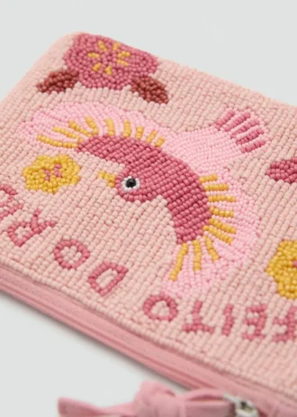 Kosmetyczka z wzorem z koralików