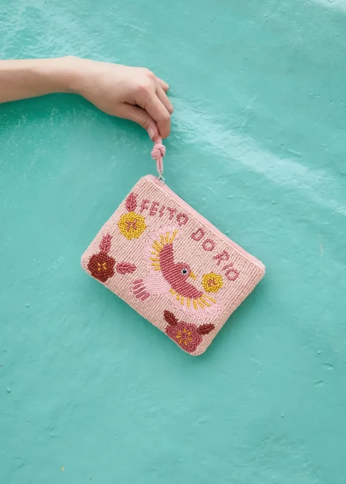 Kosmetyczka z wzorem z koralików Kosmetyczka z wzorem z koralików