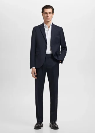 Koszula bawełniana w paski o dopasowanym kroju