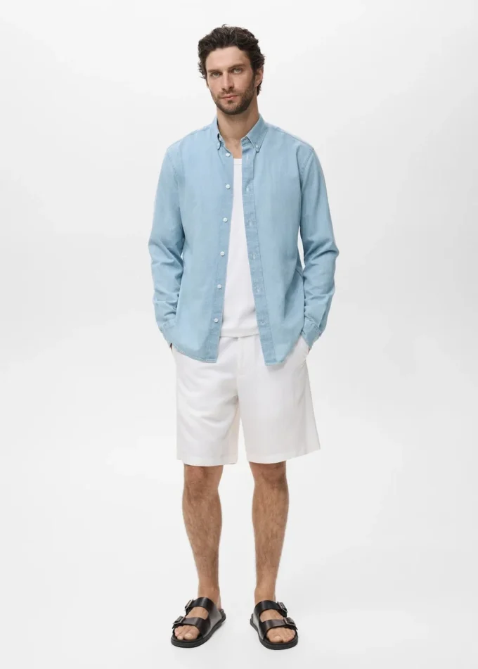 Koszula dżinsowa o regularnym kroju Koszula dżinsowa o regularnym kroju