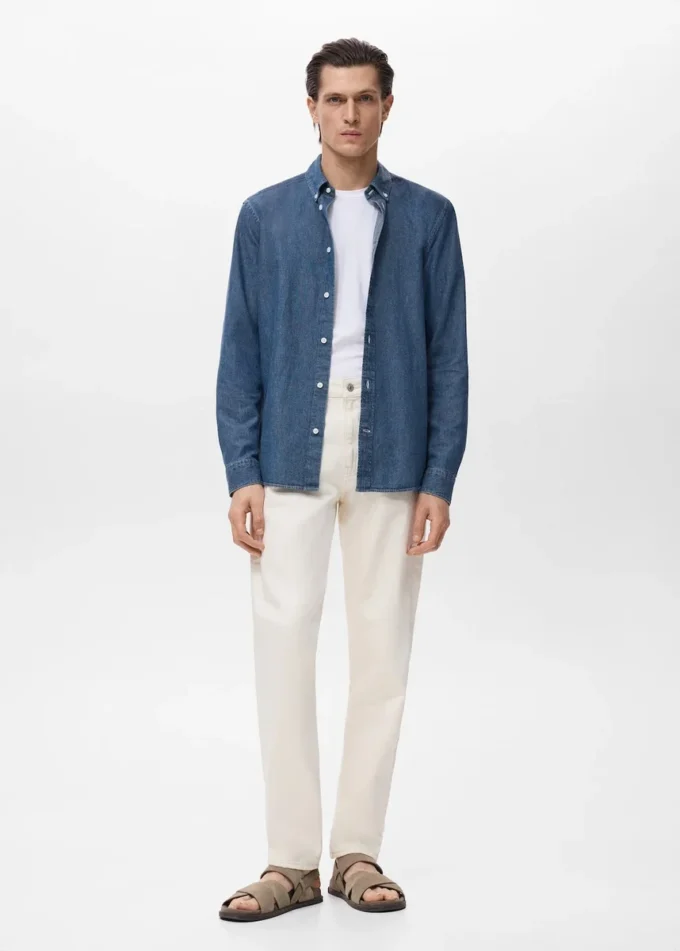 Koszula dżinsowa o regularnym kroju