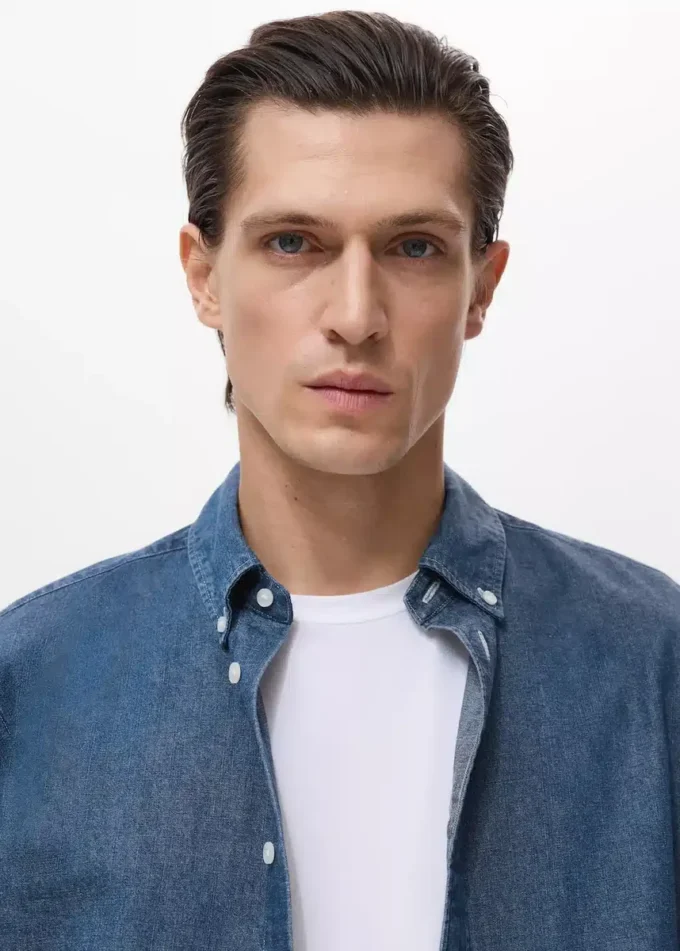 Koszula dżinsowa o regularnym kroju