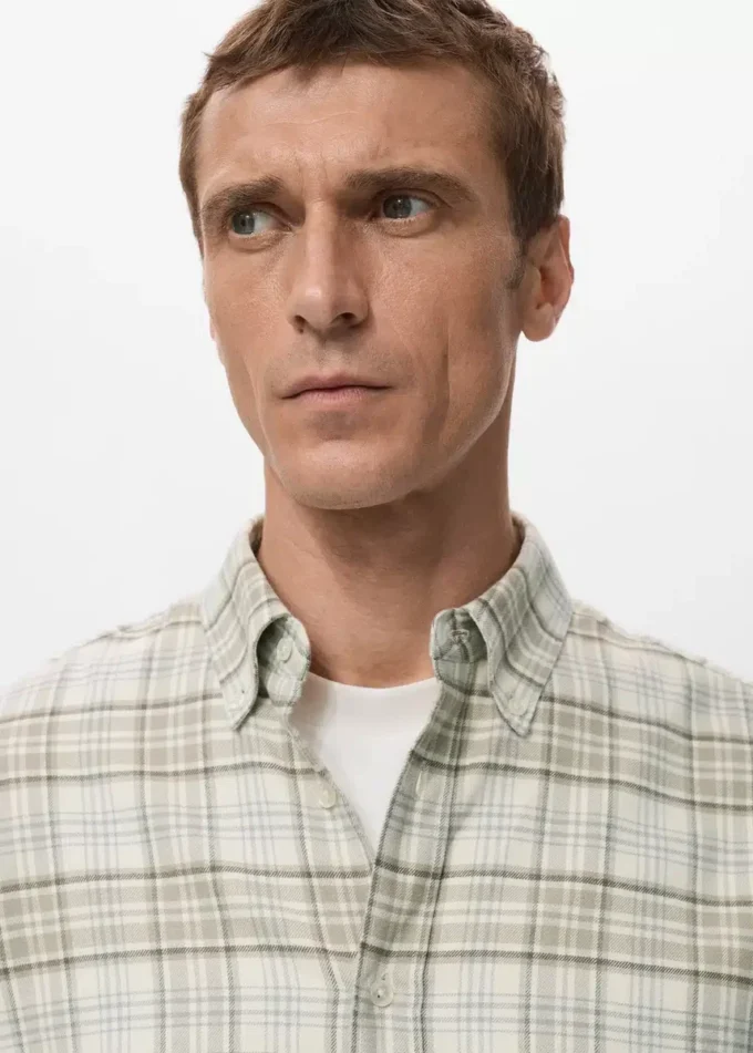 Koszula flanelowa o regularnym kroju w kratę Koszula flanelowa o regularnym kroju w kratę