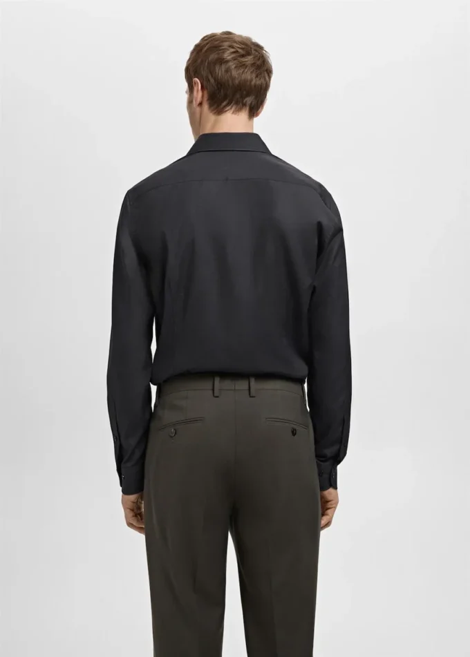 Koszula garniturowa z bawełnianej popeliny o dopasowanym kroju Koszula garniturowa z bawełnianej popeliny o dopasowanym kroju