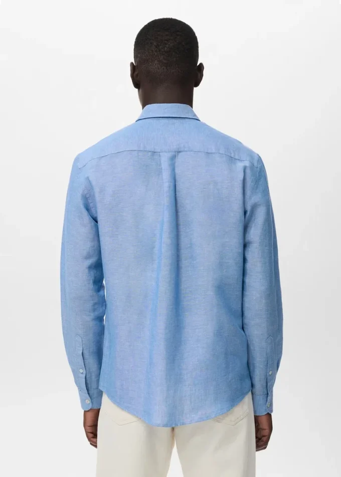 Koszula lniana z kieszeniami Koszula lniana z kieszeniami