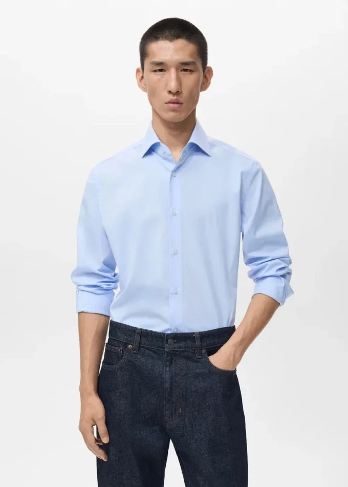 Koszula o dopasowanym kroju, 100% bawełna Koszula o dopasowanym kroju, 100% bawełna