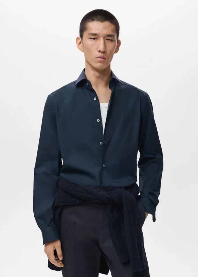 Koszula o dopasowanym kroju, 100% bawełna Koszula o dopasowanym kroju, 100% bawełna