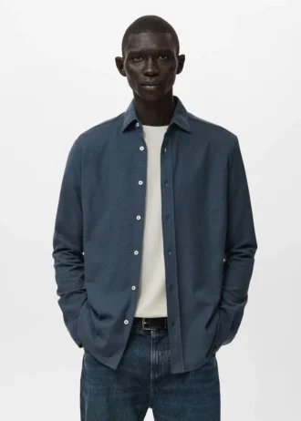 Koszula o dopasowanym kroju, 100% bawełna