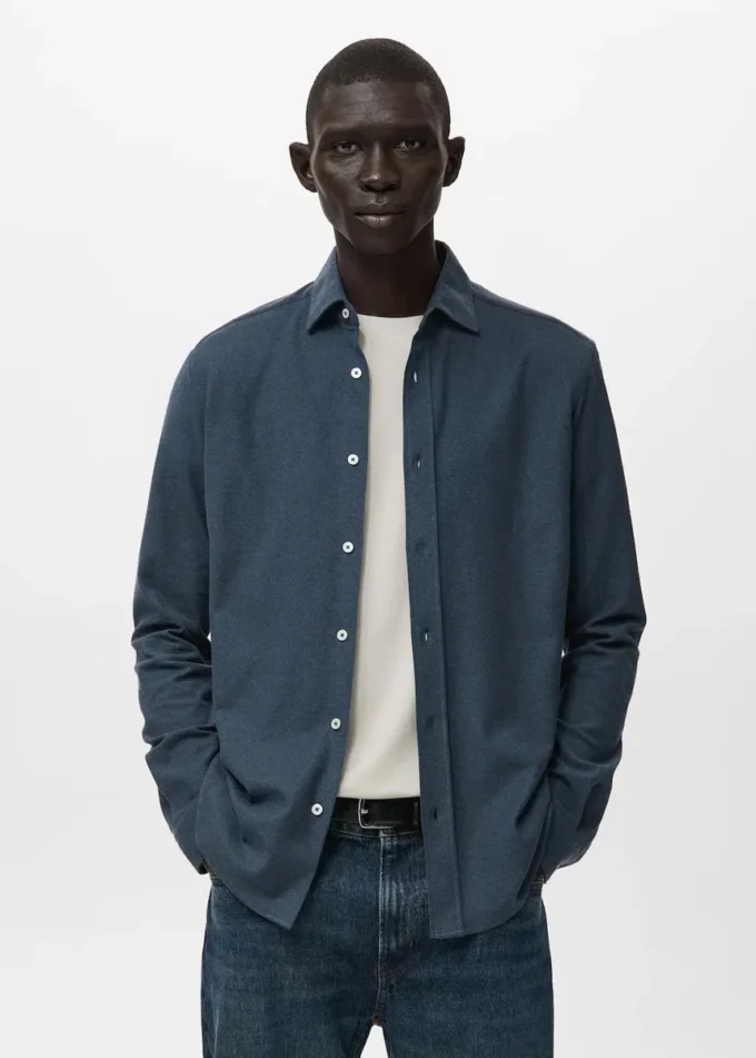 Koszula o dopasowanym kroju, 100% bawełna Koszula o dopasowanym kroju, 100% bawełna