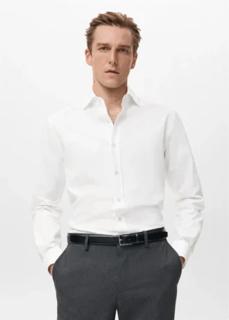 Koszula o dopasowanym kroju, 100% bawełna