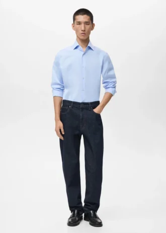 Koszula o dopasowanym kroju, 100% bawełna