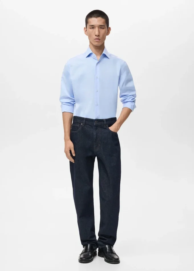 Koszula o dopasowanym kroju, 100% bawełna Koszula o dopasowanym kroju, 100% bawełna