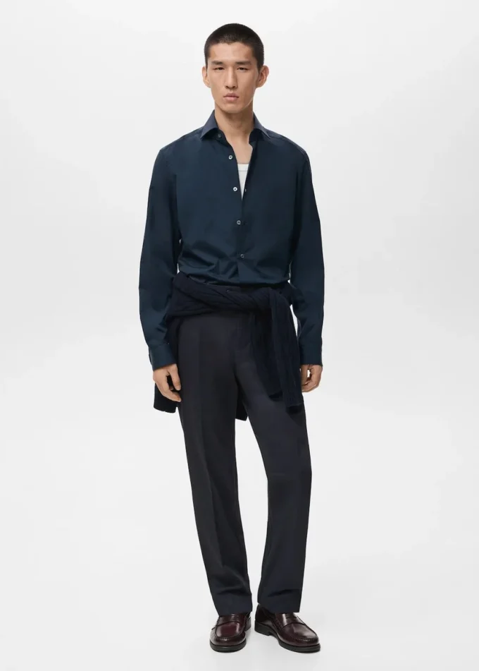 Koszula o dopasowanym kroju, 100% bawełna Koszula o dopasowanym kroju, 100% bawełna