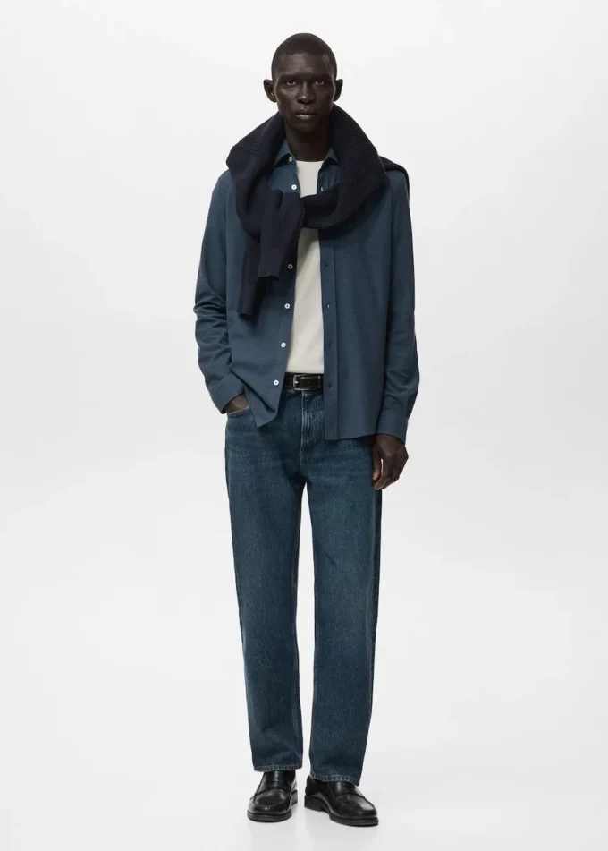 Koszula o dopasowanym kroju, 100% bawełna Koszula o dopasowanym kroju, 100% bawełna