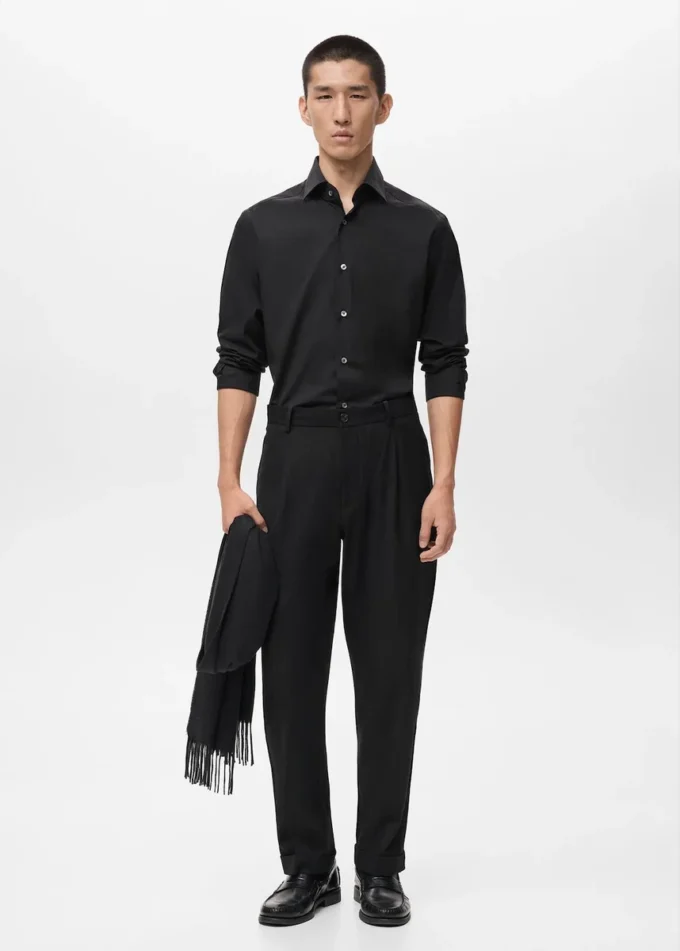 Koszula o dopasowanym kroju, 100% bawełna Koszula o dopasowanym kroju, 100% bawełna