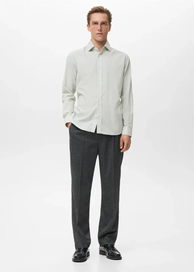 Koszula o regularnym kroju, 100% bawełna flanelowa Koszula o regularnym kroju, 100% bawełna flanelowa