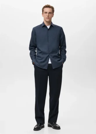 Koszula o regularnym kroju, 100% bawełna flanelowa