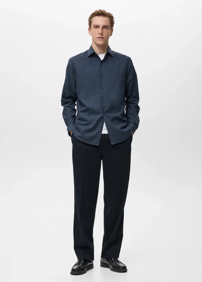 Koszula o regularnym kroju, 100% bawełna flanelowa Koszula o regularnym kroju, 100% bawełna flanelowa