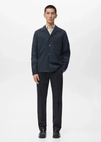 Koszula oversize o regularnym kroju z kieszenią Koszula oversize o regularnym kroju z kieszenią