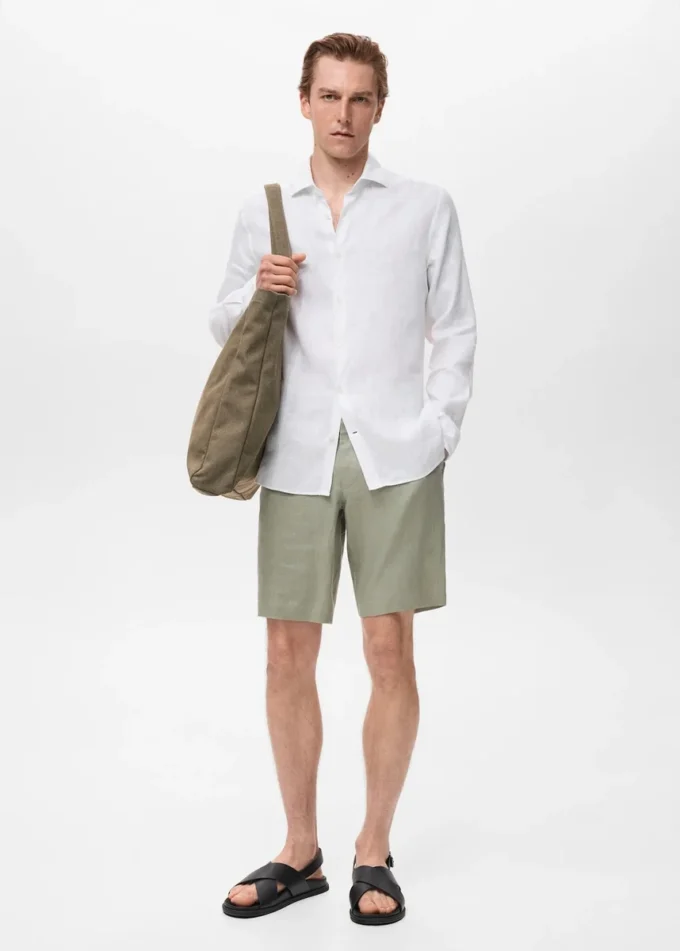 Koszula slim fit, 100% len Koszula slim fit, 100% len