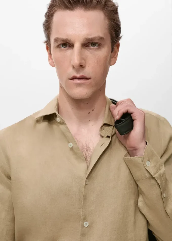 Koszula slim fit, 100% len Koszula slim fit, 100% len