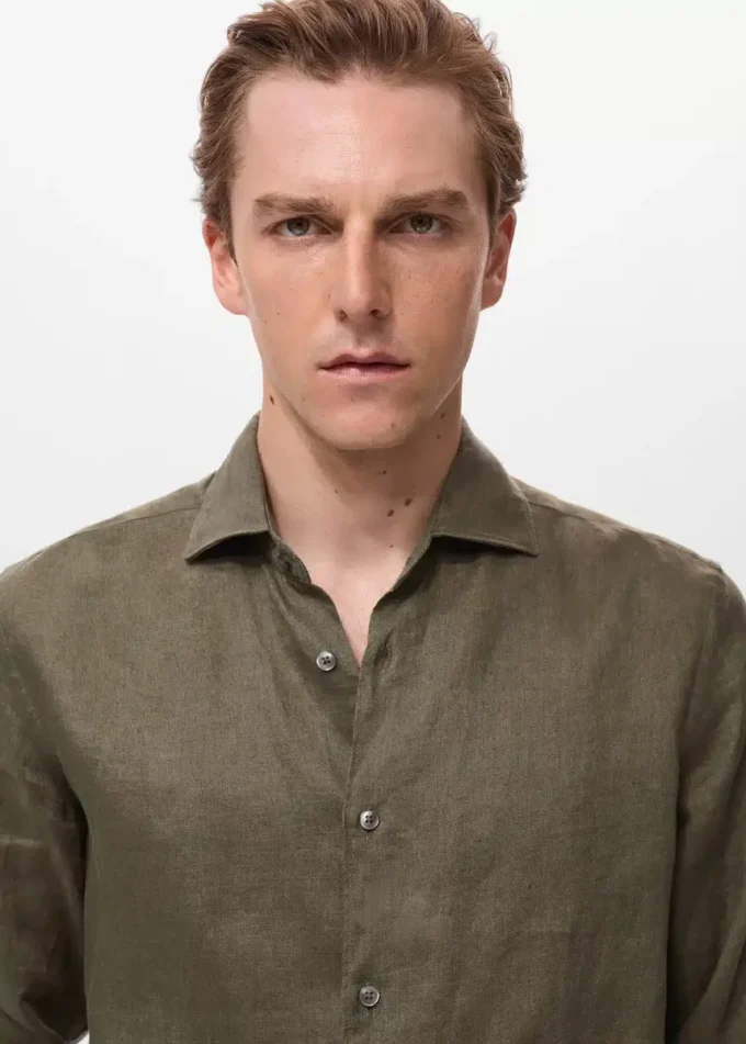 Koszula slim fit, 100% len Koszula slim fit, 100% len