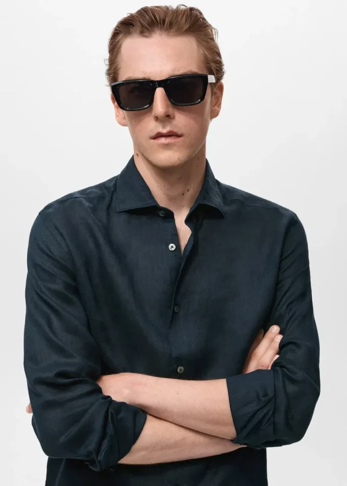 Koszula slim fit, 100% len Koszula slim fit, 100% len