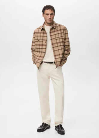 Koszula w kratkę z kieszeniami