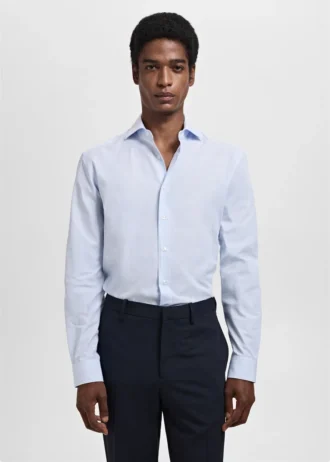 Koszula w paski o dopasowanym kroju