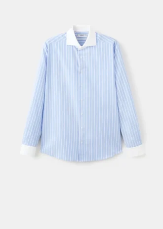 Koszula w paski o dopasowanym kroju