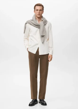 Koszula w paski o regularnym kroju, wykonana w 100% z bawełny