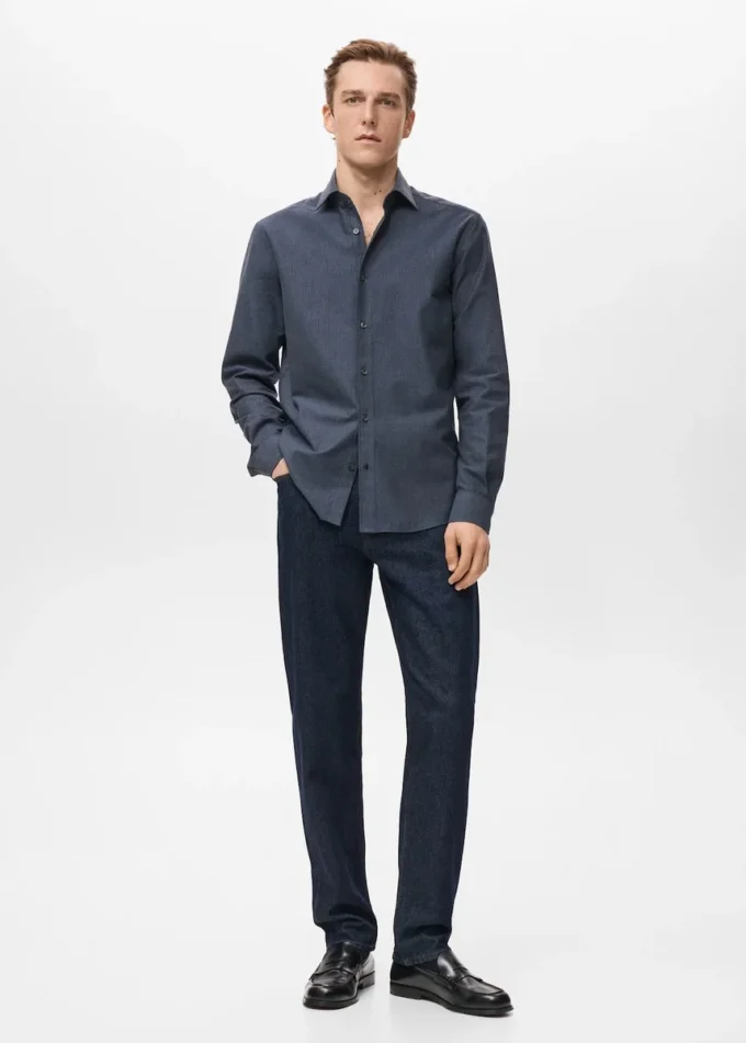 Koszula w paski o regularnym kroju, wykonana w 100% z bawełny Koszula w paski o regularnym kroju, wykonana w 100% z bawełny