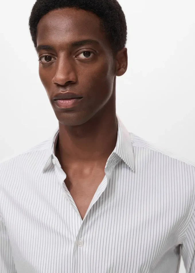 Koszula w paski z bawełny, regularny krój, nie wymaga prasowania Koszula w paski z bawełny, regularny krój, nie wymaga prasowania