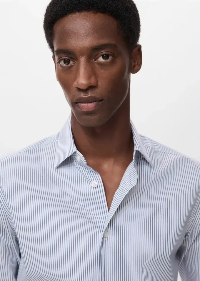 Koszula w paski z bawełny, regularny krój, nie wymaga prasowania Koszula w paski z bawełny, regularny krój, nie wymaga prasowania