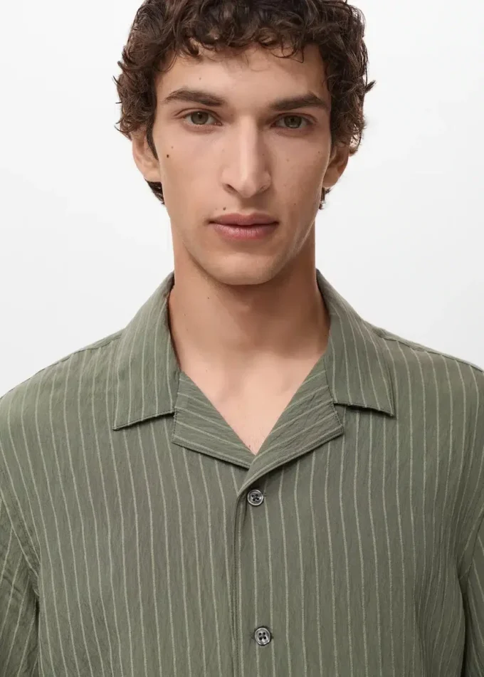 Koszula w paski z krótkim rękawem Koszula w paski z krótkim rękawem