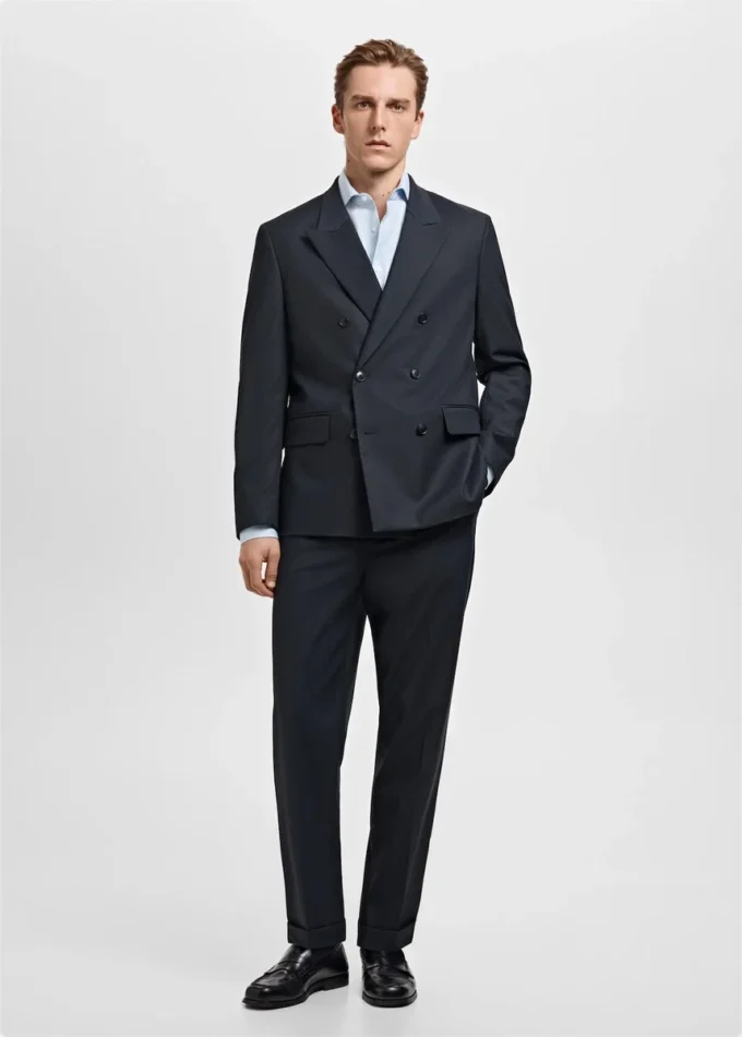 Koszula wizytowa z bawełny Giza o dopasowanym kroju w paski Koszula wizytowa z bawełny Giza o dopasowanym kroju w paski