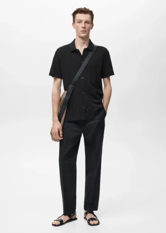 Koszula z dzianiny strukturalnej