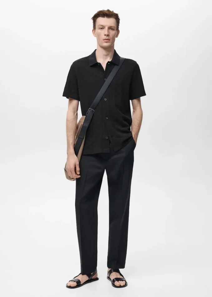 Koszula z dzianiny strukturalnej Koszula z dzianiny strukturalnej