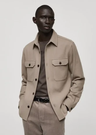 Koszula z flaneli z mieszanki wełny Koszula z flaneli z mieszanki wełny