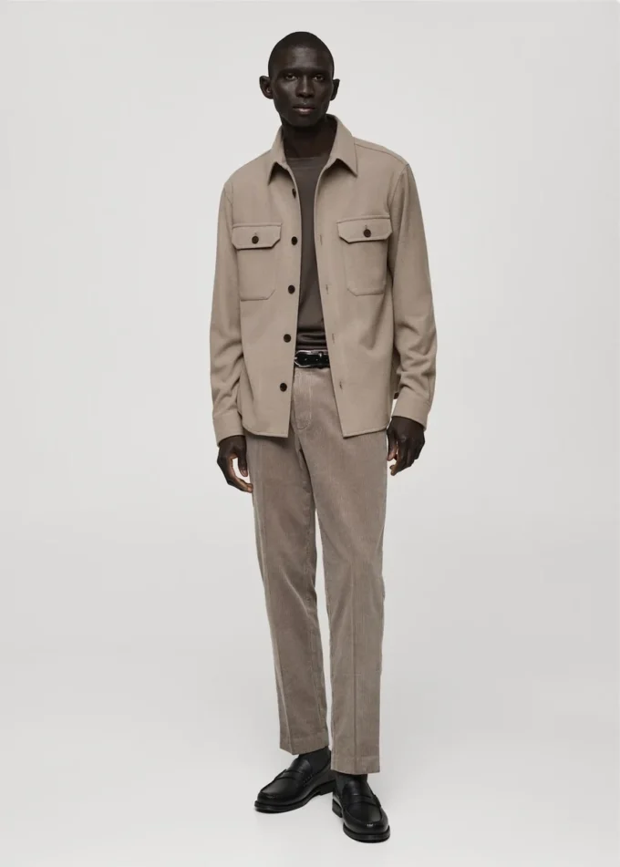 Koszula z flaneli z mieszanki wełny Koszula z flaneli z mieszanki wełny