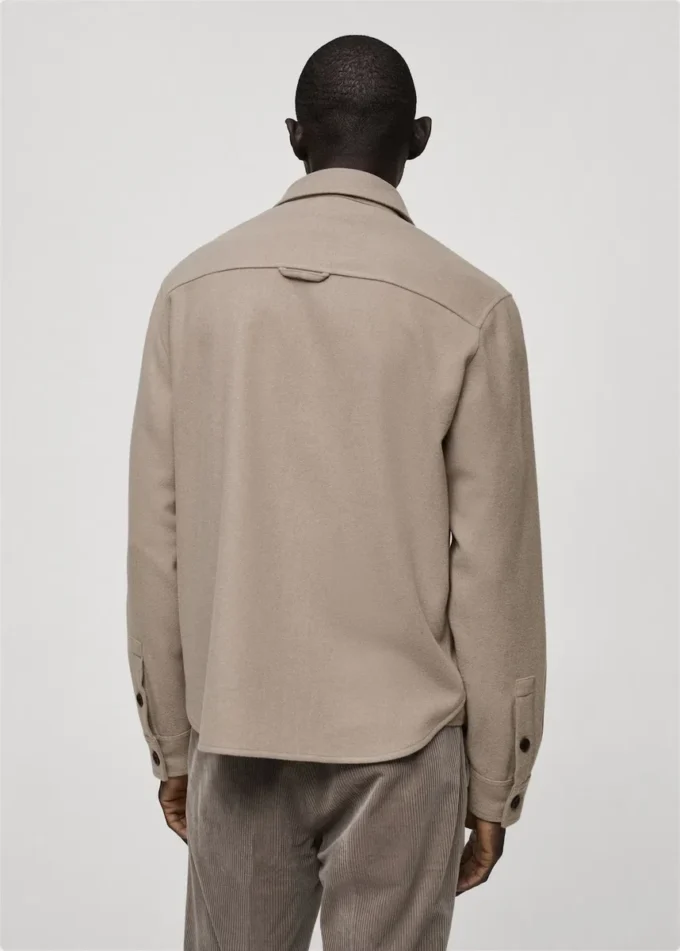Koszula z flaneli z mieszanki wełny Koszula z flaneli z mieszanki wełny