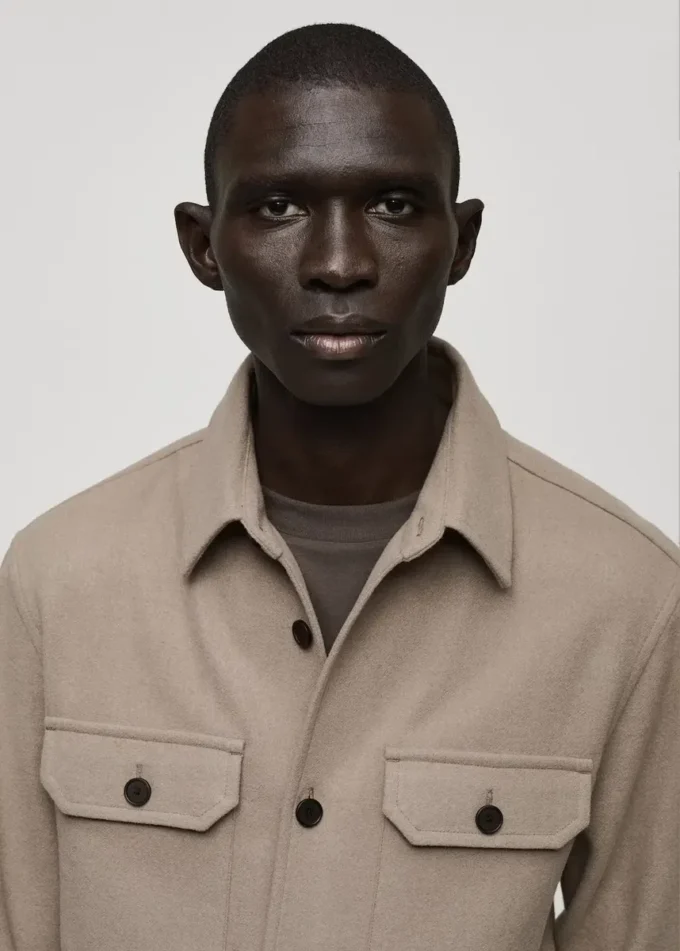 Koszula z flaneli z mieszanki wełny Koszula z flaneli z mieszanki wełny