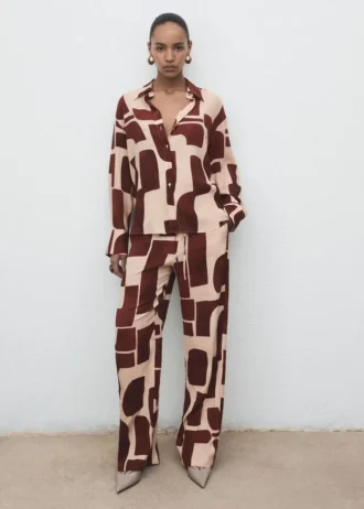 Koszula z geometrycznym nadrukiem