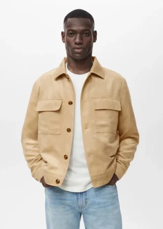 Koszula z imitacji zamszu