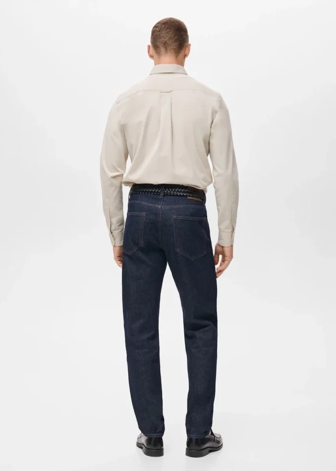 Koszula z kieszenią o regularnym kroju, 100% bawełna MANGO USA Koszula z kieszenią o regularnym kroju, 100% bawełna MANGO USA