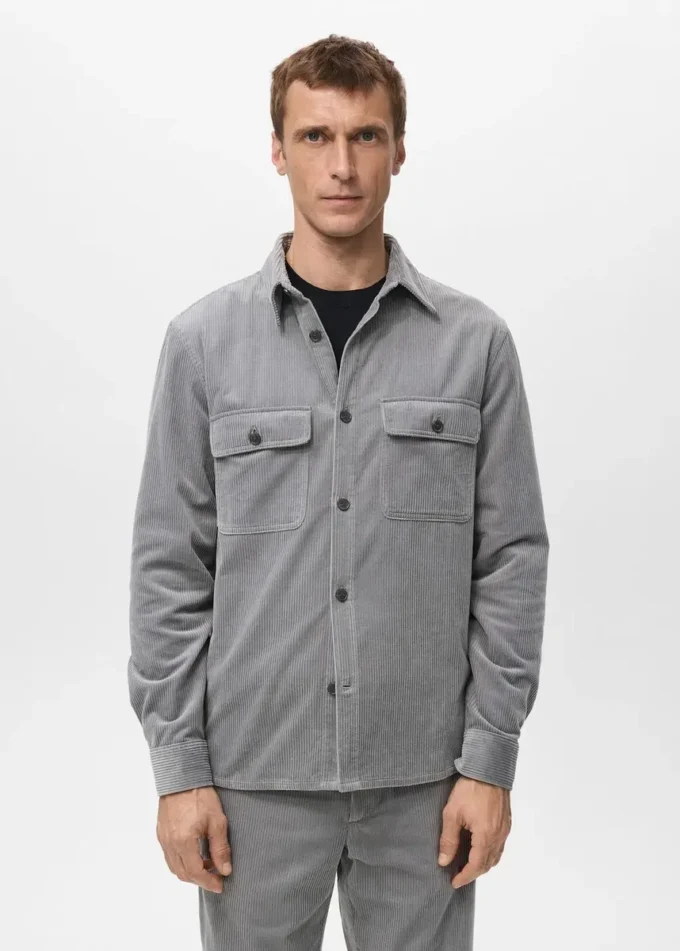 Koszula z kieszeniami z sztruksu Koszula z kieszeniami z sztruksu